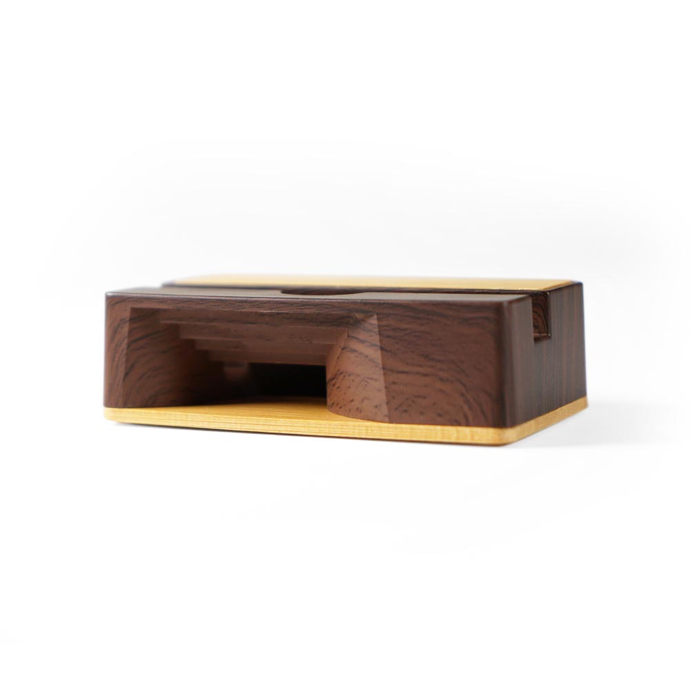 木製電話座帶有自然聲音放大器